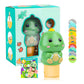 Jouet Dinosaur Reusable Sticker Stamp Set For Kids, 8.8Cm Interactive Activity Toy With Colorful Refill Stickers, Diy Creative C