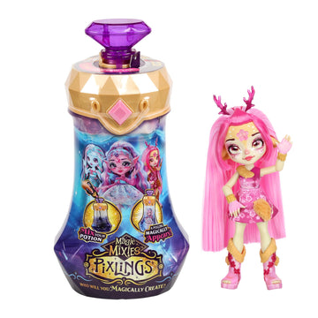Magic Mixies Pixlings. Deerlee The Deer Pixling. Create And Mix A Magic Potion That Magically Reveals A Beautiful 6.5' Pixling Doll Inside A Potion Bottle!