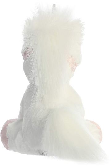 Breyer Aurora® Exquisite Unicorn Stuffed Animal - Realistic Detailing - Imaginative Play - Pink And White 11 Inches