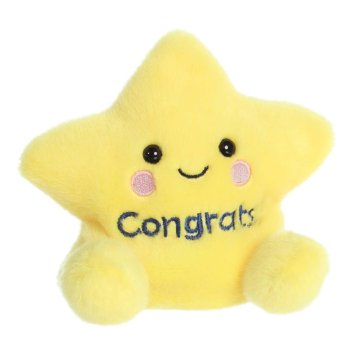 Aurora Adorable Palm Pals Galileo Congrats Star Stuffed Animal - Pocket-Sized Play - Collectable Fun - Yellow 5 Inches