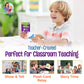 Teacher Rachel'S Flashcard Set - First Words, Alphabet, Colors, Shapes, And Numbers - Pre K-K Educational Pocket Flashcards For