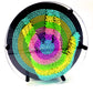 Sharkwill 3D Pin Art Intellectual Fun Toy Rainbow Pin Art Palm Board Extra Large(8 X8 Inches) Arouse Sense Of Imagination Innovative Boundless Creativity