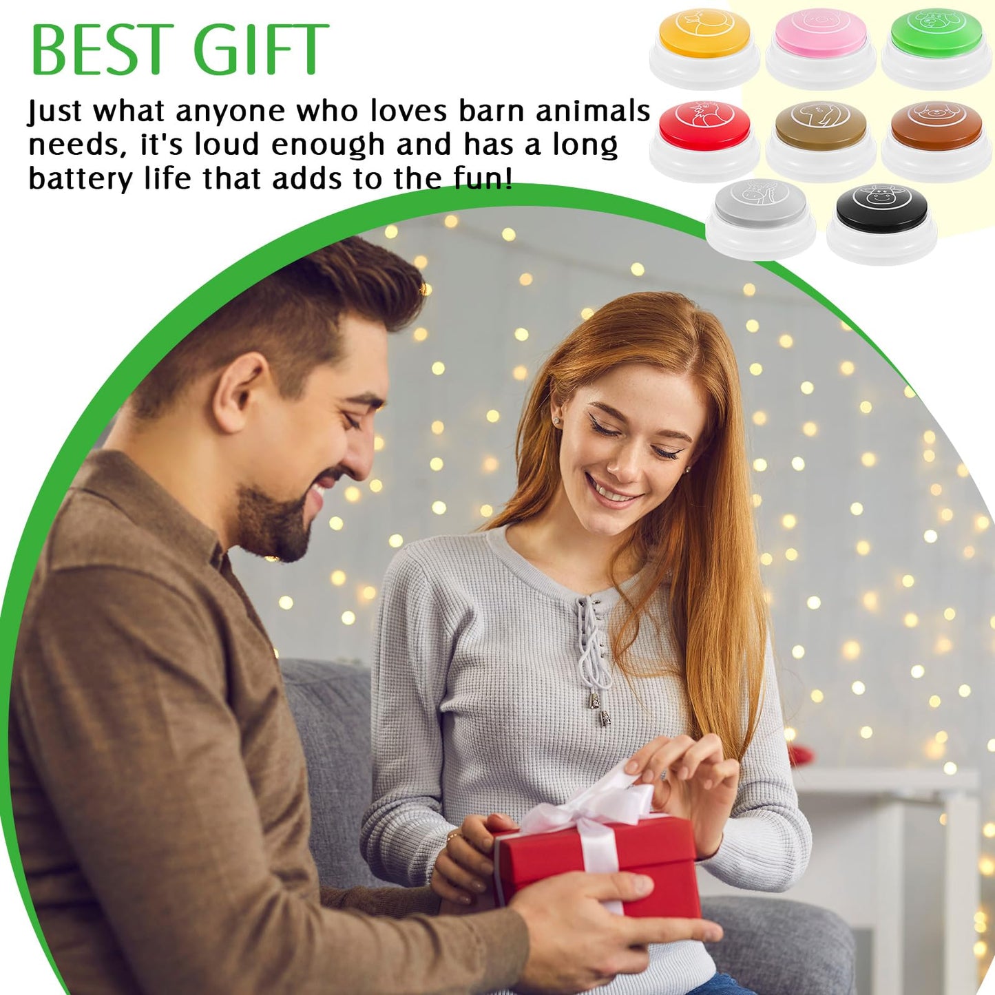 Syhood 8 Pcs Animal Sounds Buzzers For Trivia Games Family Feud Buzzer With Lights And Sounds Answer Buttons For Classroom, Quizzes Party, Buttons For Adults Teacher Game Show Supplies(Classic Style)