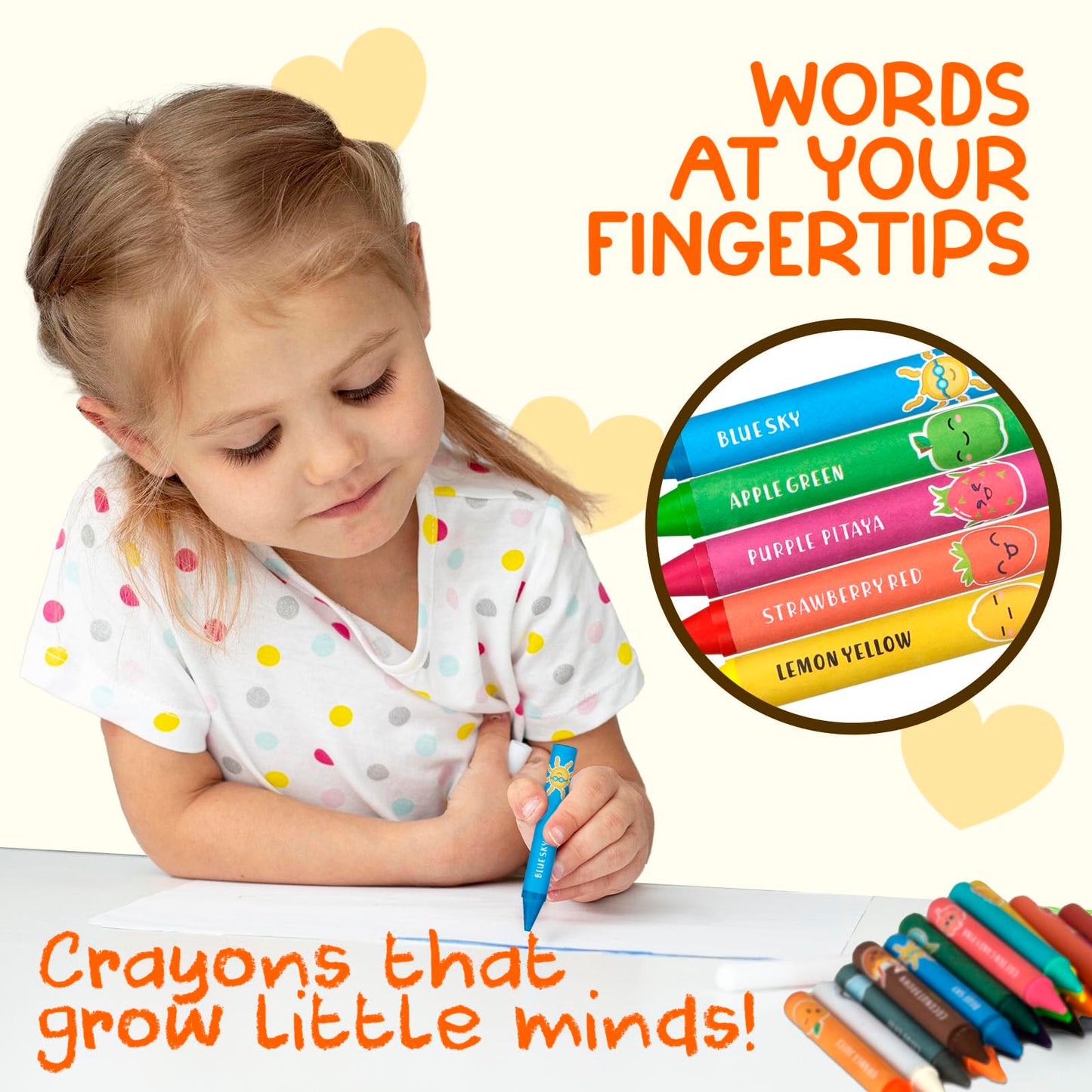 TinyGeeks Jumbo Crayons - Non-Toxic, Washable, Easy-to-Hold, Multicolor, Ideal for Toddlers (Ages 1-8)