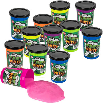 Rhode Island Novelty 3 Inch Fart Putty Assortment, 1 Dozen