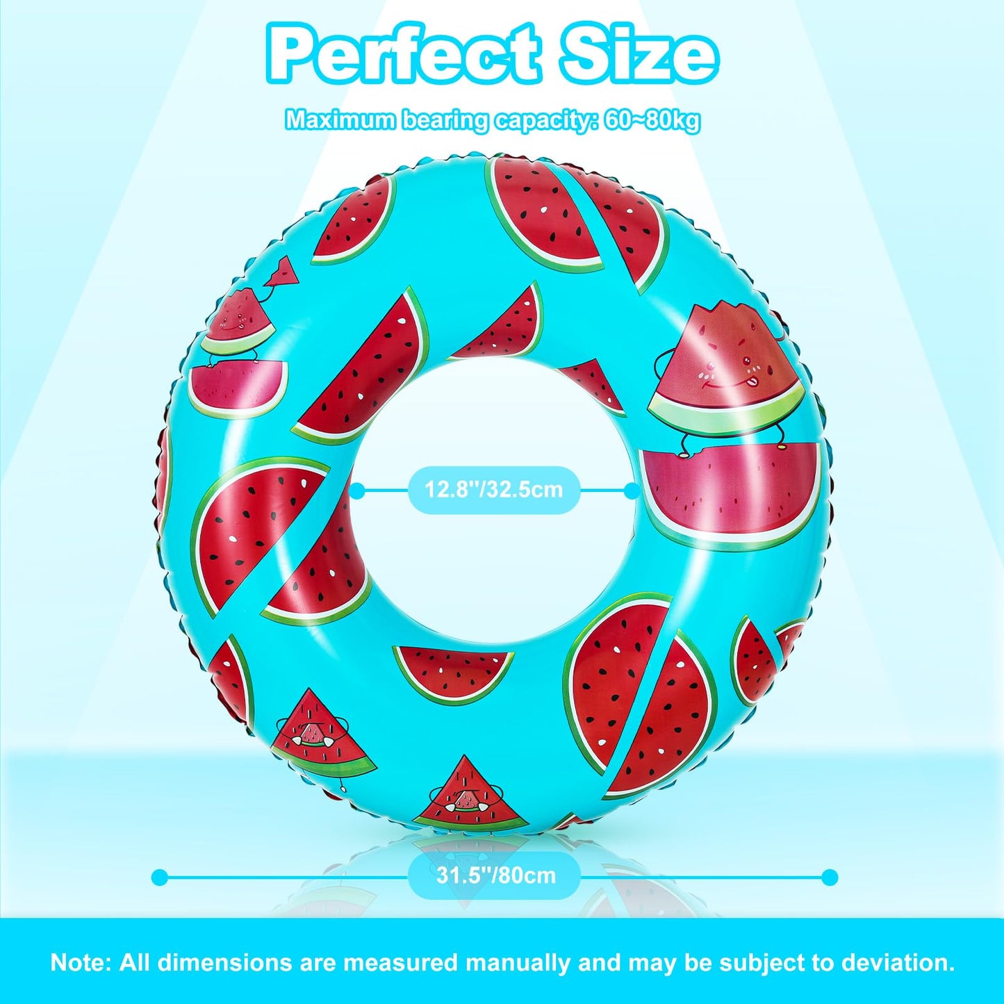 Heysplash Cartoon Swim Ring, Inflatable Durable Round Shaped Flamingo Summer Pool Beach Party Swimming Float Tube, Water Fun Swi