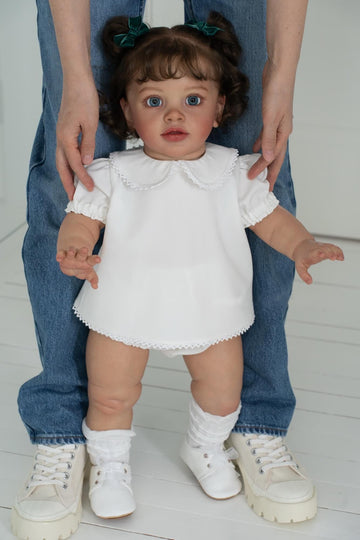 Reborn Baby Dolls 26 Inch Toddler Girl Realistic Reborn Baby Dolls Real Life Standing Silicone Bebes Reborn Babies Soft Body Wei