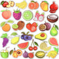 Susihi Cute Fruit Stickers For Kids Vegetable Stickers For Water Bottles Fruit Stickers For Scrapbooking Bulk (50 Pcs)