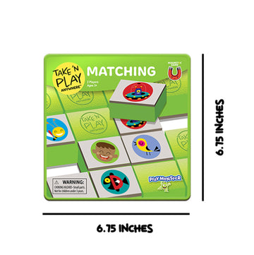 Playmonster Take N Play - Matching Game - Easy To Use, Hard To Lose - Fun On The Go Travel Game - For Ages 3+