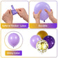 Purple And Gold Balloons, 60 Pcs Dark Purple Gold Balloons Set With Gold Confetti Metallic Gold Balloons, Globos Morados Lavende