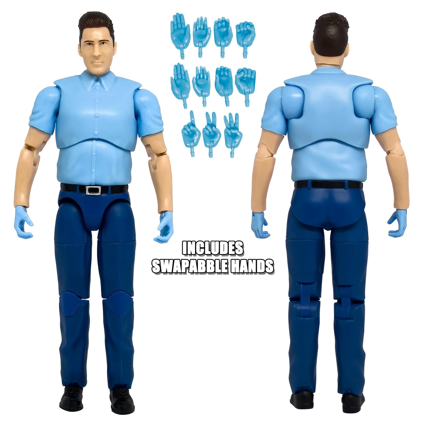 Ultimate EMT Ambulance Driver with Deluxe Articulation for Wrestling Action Figures