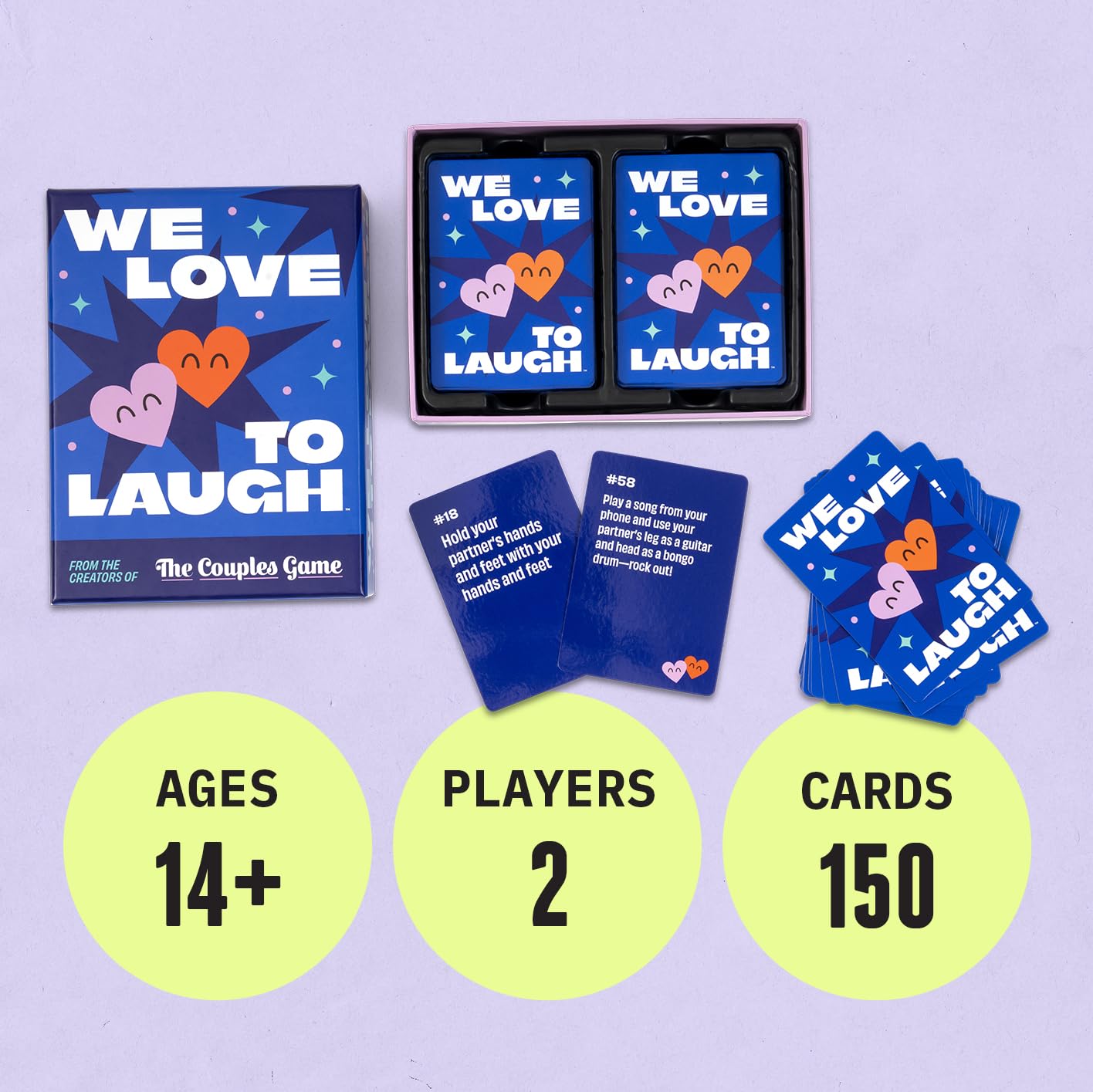 We Love to Laugh [Couples Game for 2 Players | Hilarious Relationship Card Game for Date Night, Anniversaries, Game Night | Coup