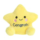 Aurora Adorable Palm Pals Galileo Congrats Star Stuffed Animal - Pocket-Sized Play - Collectable Fun - Yellow 5 Inches
