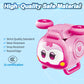 Super Wings 2-in-1 Transforming Mech Robot, 2.4 Dizzy Pet & 4.3 Mecha Mode, Pink Transformer Toy for Boys & Girls Ages 3