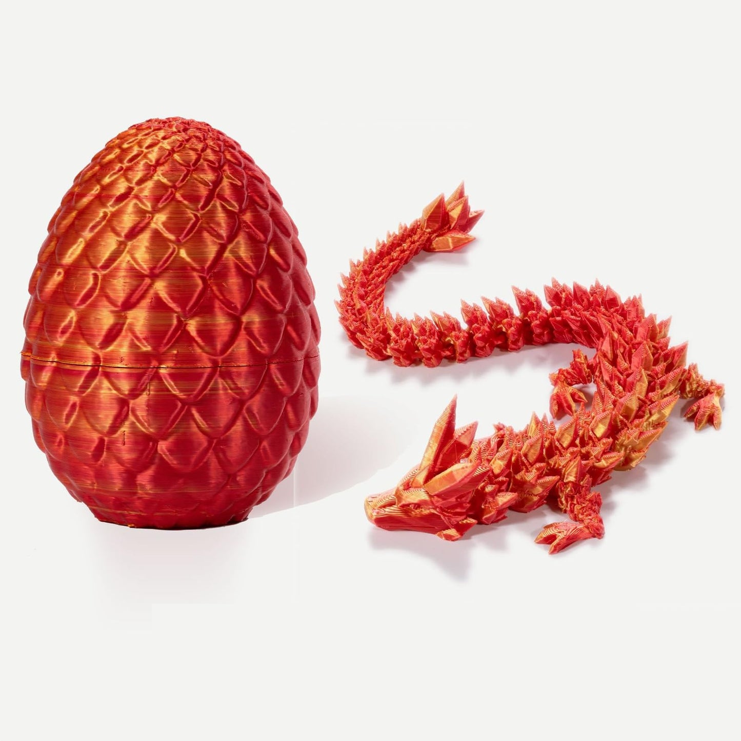 Fuisylr 3D Printed Dragon Egg,Dragon Eggs With Dragon Inside,Crystal Dragon Fidget Toys,Full Articulated Dragon Dragon In Egg,Ad