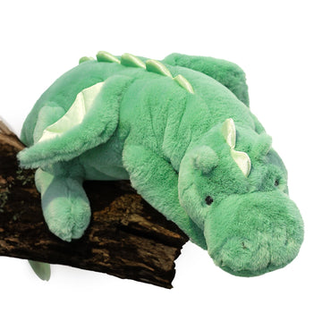 YOUBLEK 40In 2Lb Weighted Stuffed Animals Cute Plush Dragon Weighted Stuff Dinosaur Toy for Kids mature-themed Gift or Decoration (2lb  White)
