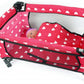 Doll Fold N' Store Pack N' Play - Doll Play Yard With Cute Hearts Design