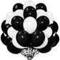 Cyttokl Black And White Balloons 12 Inch 100 Pack Black White Latex Helium Balloons For Birthday Wedding Baby Shower Party Decor