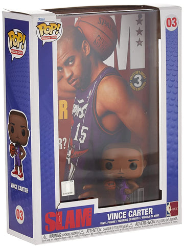 Funko Pop! NBA Cover - Vince Carter, Model 59387, Multicolor Vinyl Collectible