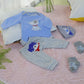 Reborn Baby Dolls Boy Clothes For 17-22 Inch 4 Pcs Sets Fit 17-22'' Newborn Baby Dolls Clothes