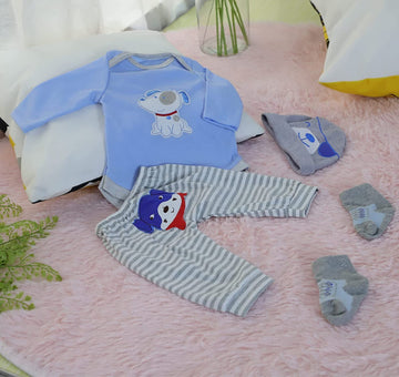 Reborn Baby Dolls Boy Clothes For 17-22 Inch 4 Pcs Sets Fit 17-22'' Newborn Baby Dolls Clothes