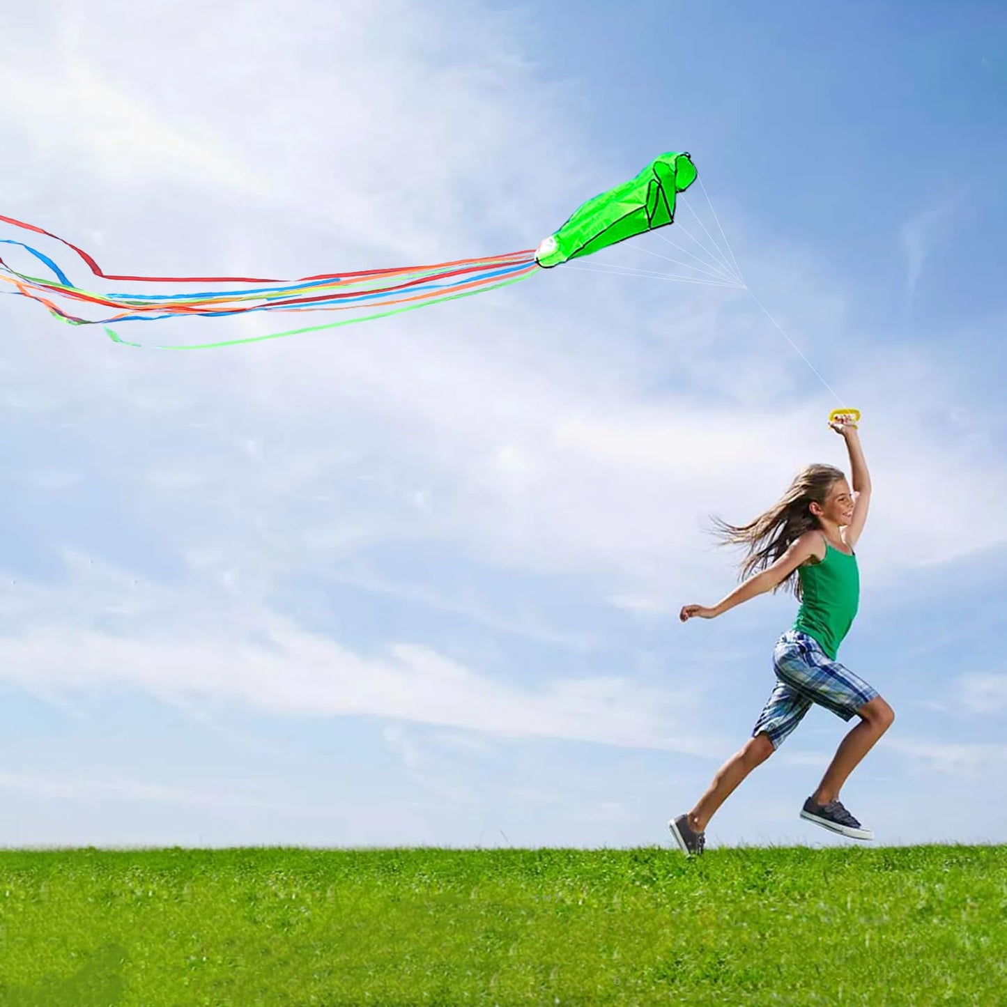 Kaiciuss 3 Pack Octopus Kites for Kids & Adults - 24''x 158'' Large Soft Kit for Boys and Girls, Single Line 3D Beach Set for Te
