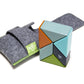 6 Piece Tegu Pocket Pouch Prism Magnetic Wooden Block Set, Nelson