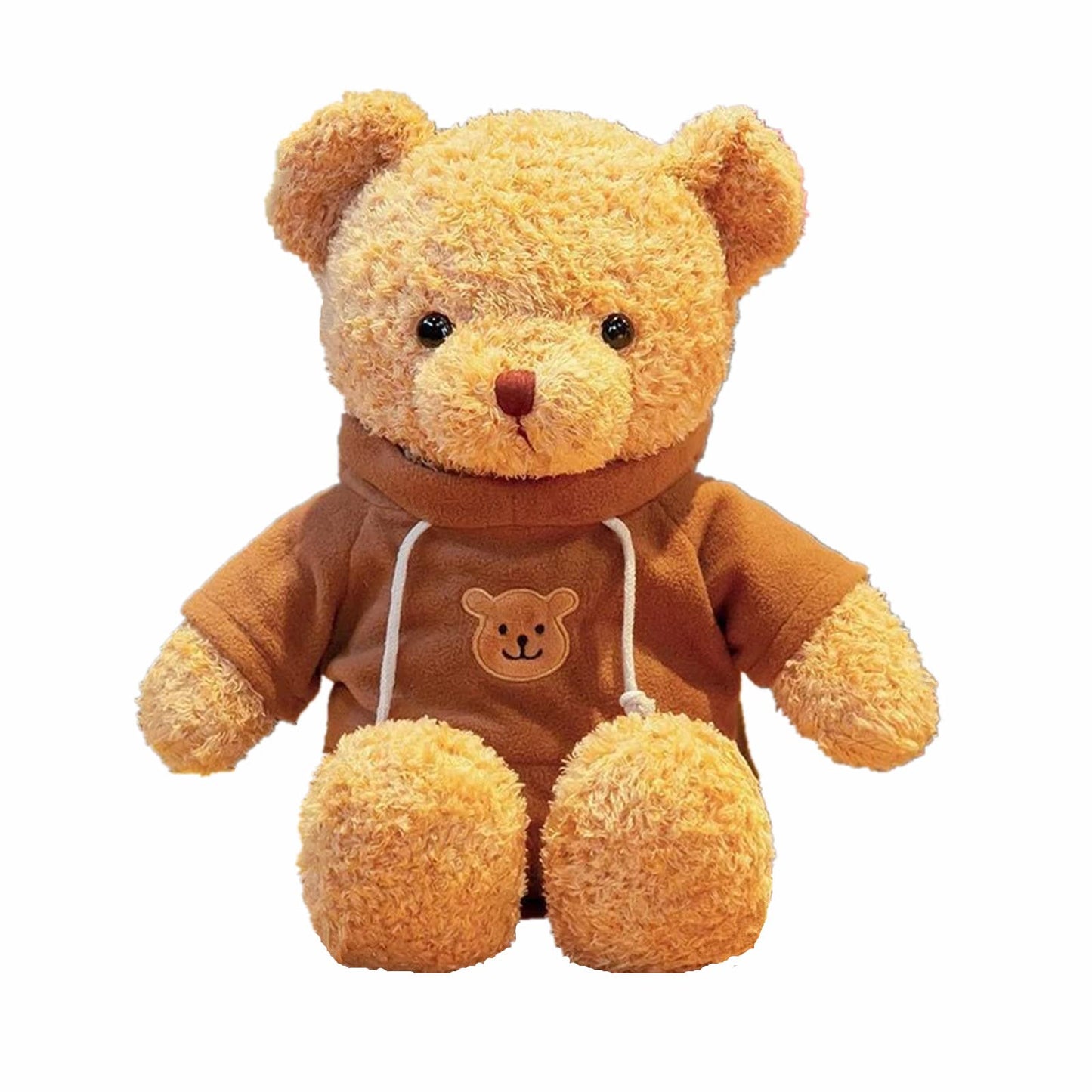 11.8 Inches Teddy Bear Stuffed Animals Soft Plush Cute Teddy Bear With Hoodie Doll For Boys Girls (Brown)