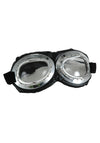 elope Mens Aviator Retro Vintage Steampunk Costume Goggles Silver & Black Halloween Costume Accessory