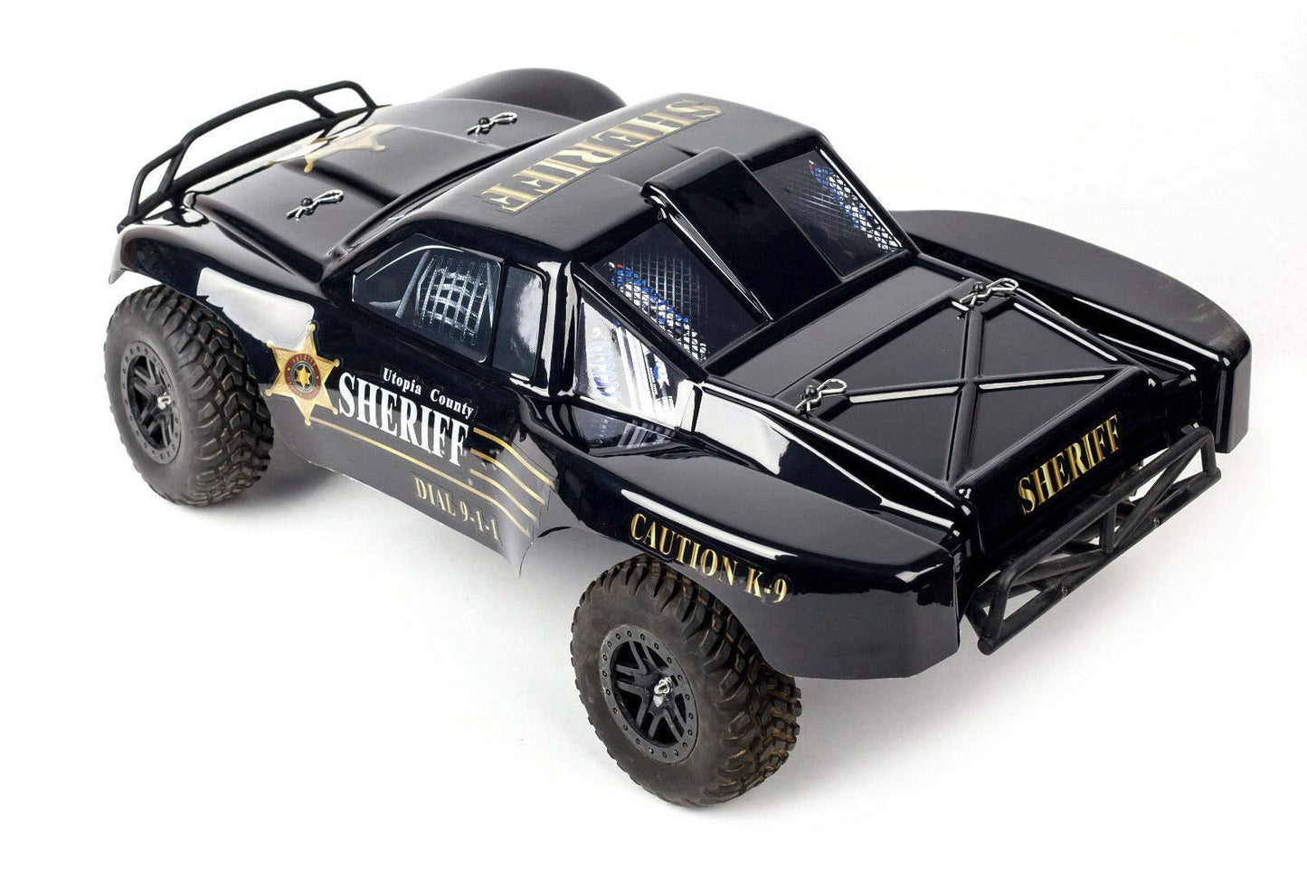 SummitLink Compatible Custom Body Police Style Replacement for 1/10 Scale RC Car or Truck (Truck not Included) SS-PO-02