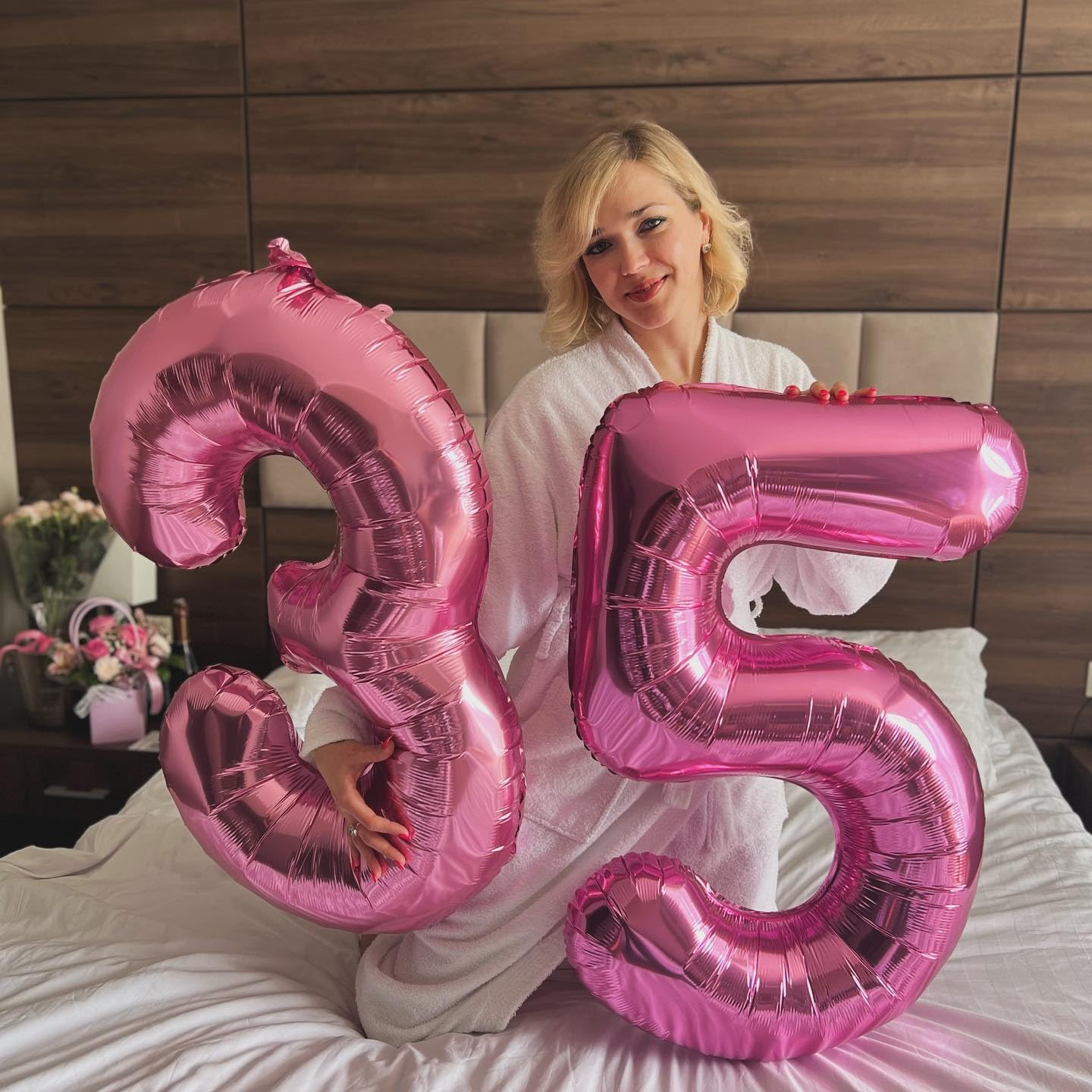 IWERP 40 Inch Pink Number 1 Balloon - Mylar Foil Birthday Decoration for First Birthday Party Girls
