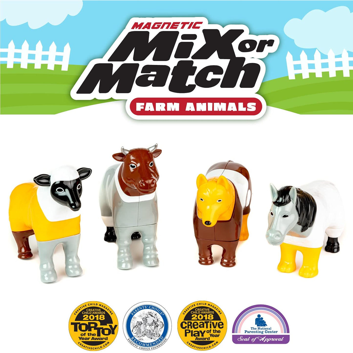 Popular Playthings Ppy62001 Magnetic Mix Or Match Farm Animals