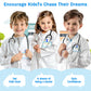 Riorand Kids' Doctor Lab Coat Costume With Accessories Role Play For Boys Girls Playset Nurse Costume Age 3-12 (White, Xl-150Cm/10-12Y)