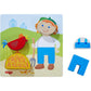 Haba On The Farm Beginner Pattern Blocks Puzzle With 3 Background Scenes And 14 Wooden Pieces - Ages 18 Months + (Made In Germany)