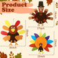 Harloon 6 Set Thanksgiving Turkey Craft Kits for Kids DIY Make a Turkey Art 13-17 Large Thanksgiving Hanging Ornaments Decoratio