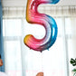 Number Balloon | Number 1 Balloons For 1St Birthday Decorations | Giant Rainbow Mylar Number 1 Balloon - 40 Inch | Big Foil Mult