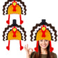 Wittocs 2 Pack Thanksgiving Turkey Hat for Marathon Carnival Party Halloween Cosplay Thanksgiving Fall Dress Up Party
