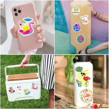 Flamingo Stickers For Laptop Flamingo Stickers For Water Bottles Waterproof Flamingo Stickers Pack (50 Pcs)