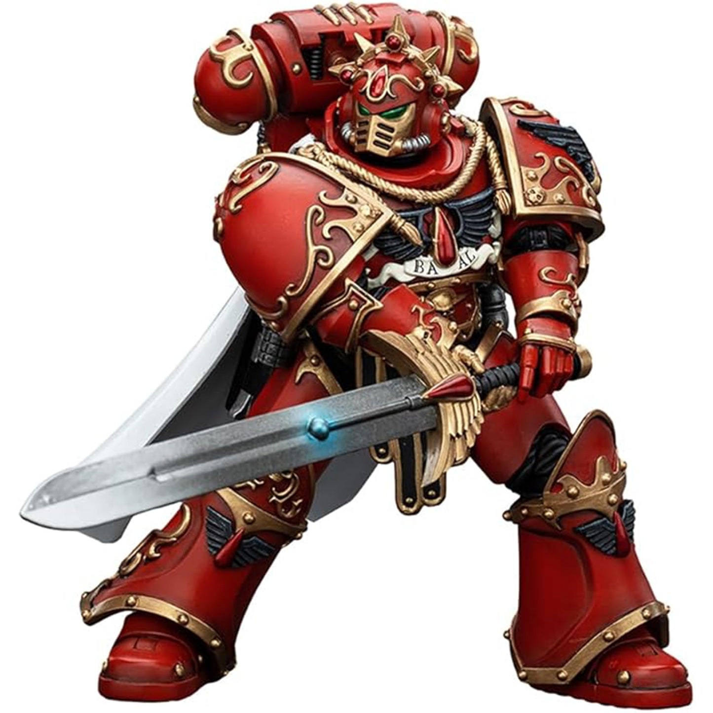 malt-inspiredISE JOYTOY 1/18 Action Figures - Warhammer The Horus Heresy Blood Angels Legion Praetor with Paragon cutting edge - 6 Classic Character Collectible Age 15 and Above