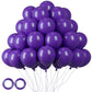 Voircoloria 105Pcs Dark Purple Balloons 12Inch Party Latex Balloons For Birthday Baby Shower Halloween Wedding Valentine'S Day P