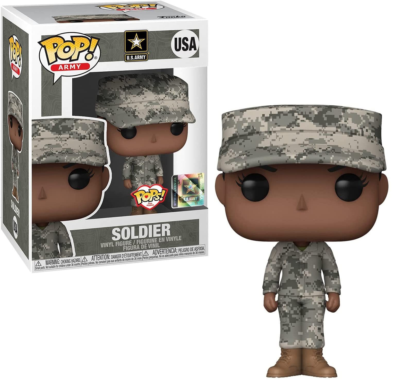 Funko Pop Pop! Pops With Purpose Military: Army - Female - A Multicolor Standard