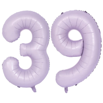40 In Matte Purple Number Balloons Helium Foil Mylar Balloon Birthday Party Banquet Decoration Digital 39