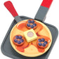 Melissa & Doug Flip and Serve Pancake Set (19 pcs) - Wooden Breakfast Play Food,Brown