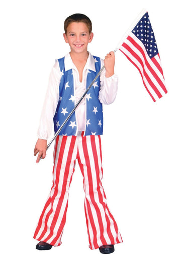 Child Patriotic 2 Pc Costume:M