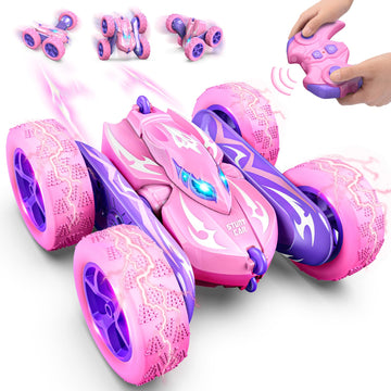 Excitobo Remote Control Car,Rc Cars For 4 5 6 7 8 9 10 11 12 Year Old Boy Double Sided 360Flip 4Wd Rechargeable Drift Rc Race Ca