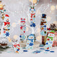 Frienda 48 Set Christmas Snowman Craft Kit DIY Christmas Snowman Bookmarks Ornaments Art Sets Winter Xmas Foam Stickers and Craf