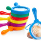 Lewtemi 12 Pack Kids Science Learning Toys Kids Magnifying Glass with Stand Easy Grasp Jumbo Magnifiers 3X Magnification Explora