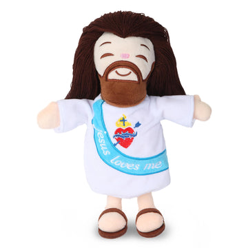 Numyawl Jesus Plush Doll, Stuffed Jesus Plushie With Jesus Loves Me, Christian Easter Gifts For Kids - 10 Inch Religious Christi
