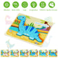 Wooden Dinosaur Puzzle Adventure 7 Preschool Learning Puzzles for Kids Ages 3+ Montessori Jigsaw Set