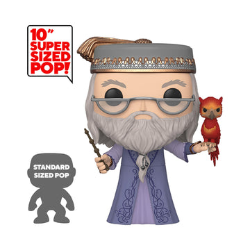 Funko Pop! Harry Potter: Harry Potter- 10 Dumbledore with Fawkes, Multicolor, Model:48038